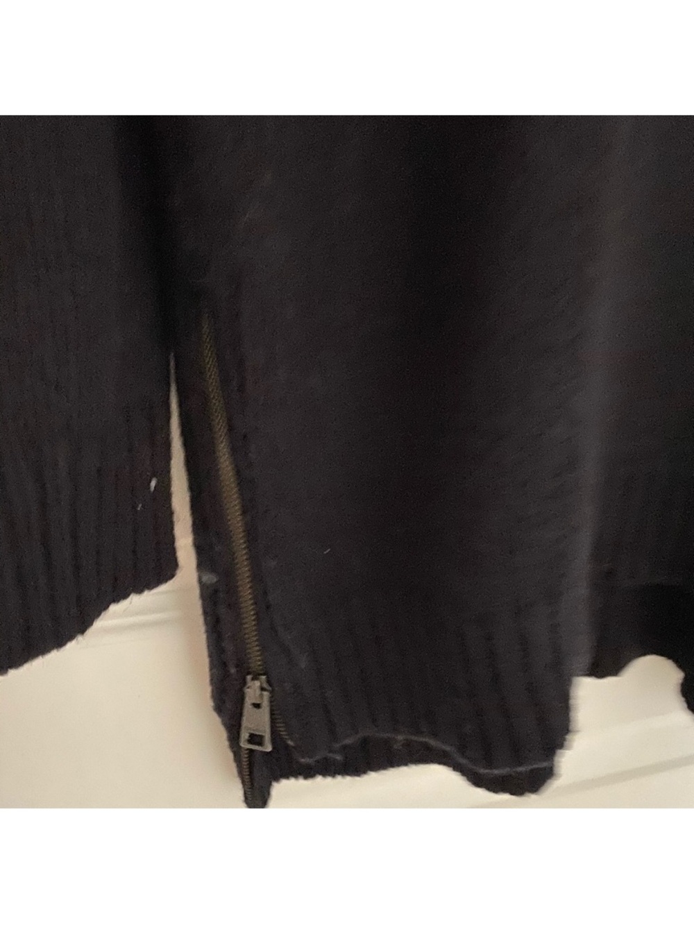 Zadig & Voltaire Black Turtleneck Sweater with White 'Rock & Roll' Intarsia - Picture 5 of 6